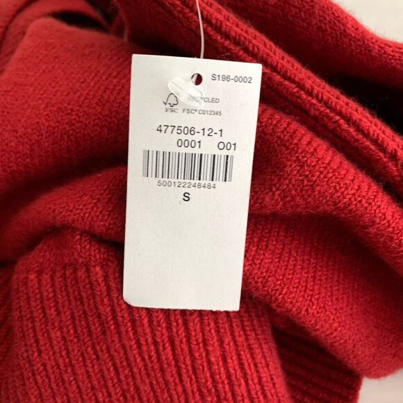 Old Navy SoSoft Loose Red V-Neck Sweater Women’s Small NWT - Picture 7 of 10